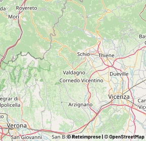 Mappa 36078 Valdagno VI, Italia (10.8295)