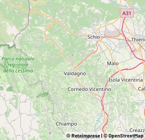Mappa 36078 Valdagno VI, Italia (7.2205)