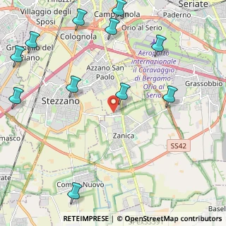 Mappa Via Michelangelo da Caravaggio, 24050 Zanica BG, Italia (2.90455)