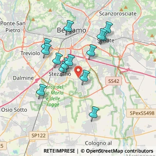 Mappa Via Michelangelo da Caravaggio, 24050 Zanica BG, Italia (3.48429)