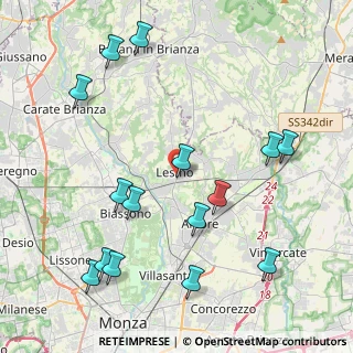 Mappa Via G. Marconi, 20855 Lesmo MB, Italia (4.84333)