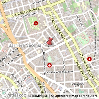 Mappa Via Massimo D'Azeglio, 23, 34129 Trieste, Trieste (Friuli-Venezia Giulia)