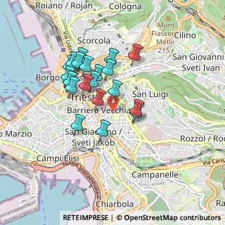 Mappa Via Giovanni Pascoli, 34129 Trieste TS, Italia (0.7515)