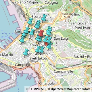 Mappa Via Giovanni Pascoli, 34129 Trieste TS, Italia (0.674)
