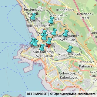 Mappa Via Giovanni Pascoli, 34129 Trieste TS, Italia (1.33667)