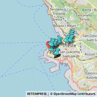 Mappa Riva Traiana, 34123 Trieste TS, Italia (1.046)