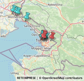 Mappa Via Giuseppe Parini, 34129 Trieste TS, Italia (9.495)
