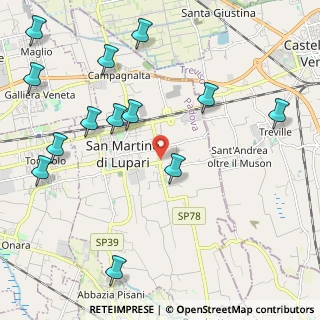 Mappa Via Antonelli, 35018 San Martino di Lupari PD, Italia (2.63923)