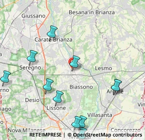 Mappa Via Cristoforo Colombo, 20845 Sovico MB, Italia (5.08455)