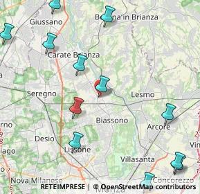 Mappa Via Cristoforo Colombo, 20845 Sovico MB, Italia (5.56917)