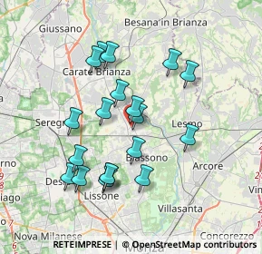 Mappa Via Cristoforo Colombo, 20845 Sovico MB, Italia (3.34737)