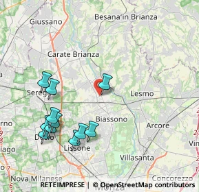 Mappa Via Cristoforo Colombo, 20845 Sovico MB, Italia (4.31364)