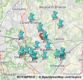 Mappa Via Cristoforo Colombo, 20845 Sovico MB, Italia (3.626)