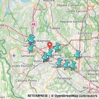 Mappa Via Novara, 21058 Solbiate Olona VA, Italia (6.63909)