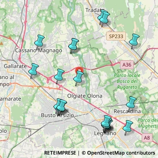 Mappa Via Novara, 21058 Solbiate Olona VA, Italia (5.166)