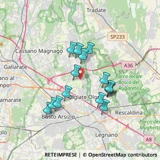 Mappa Via Novara, 21058 Solbiate Olona VA, Italia (3.194)