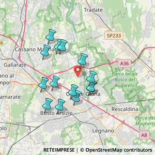 Mappa Via Novara, 21058 Solbiate Olona VA, Italia (3.31643)
