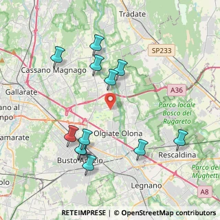 Mappa Via Novara, 21058 Solbiate Olona VA, Italia (4.16667)