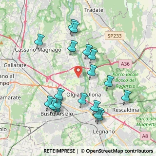 Mappa Via Novara, 21058 Solbiate Olona VA, Italia (4.095)