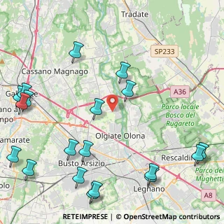 Mappa Via Novara, 21058 Solbiate Olona VA, Italia (6.1365)