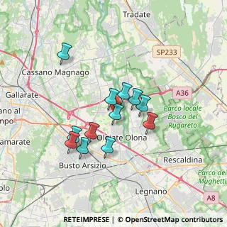 Mappa Via Novara, 21058 Solbiate Olona VA, Italia (2.795)