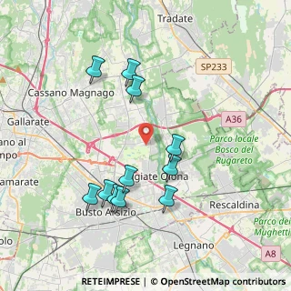 Mappa Via Novara, 21058 Solbiate Olona VA, Italia (3.75364)