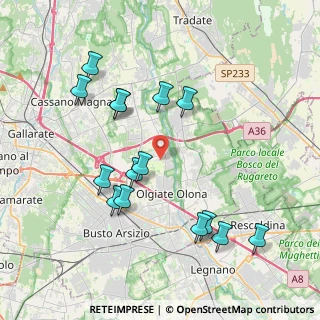 Mappa Via Novara, 21058 Solbiate Olona VA, Italia (4.04933)