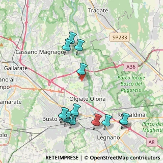 Mappa Via Novara, 21058 Solbiate Olona VA, Italia (4.49231)