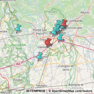 Mappa Via San Vito, 24044 Dalmine BG, Italia (6.42273)