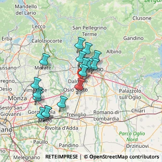Mappa Via San Vito, 24044 Dalmine BG, Italia (13.10471)