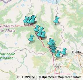 Mappa Frazione Arnad le Vieux, 11020 Arnad AO, Italia (11.34833)