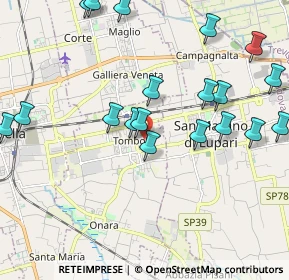 Mappa Via Alcide de Gasperi, 35019 Tombolo PD, Italia (2.32526)