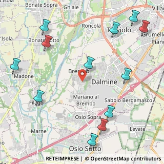 Mappa Via Villafranca, 24044 Dalmine BG, Italia (2.85167)