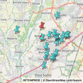 Mappa Via Villafranca, 24044 Dalmine BG, Italia (1.8425)
