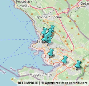 Mappa Via della Madonnina, 34137 Trieste TS, Italia (2.61417)