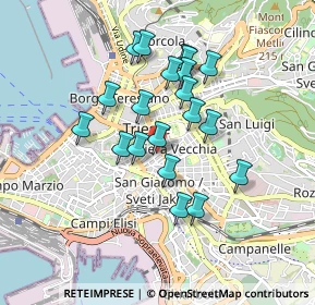 Mappa Via della Madonnina, 34137 Trieste TS, Italia (0.7435)