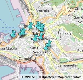 Mappa Via della Madonnina, 34137 Trieste TS, Italia (0.63385)