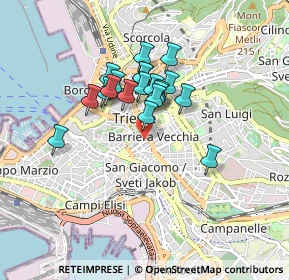 Mappa Via della Madonnina, 34137 Trieste TS, Italia (0.638)