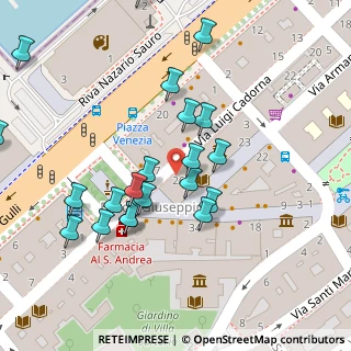 Mappa Piazza Venezia, 34123 Trieste TS, Italia (0.05)