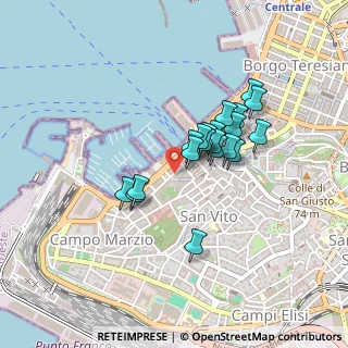 Mappa Piazza Venezia, 34123 Trieste TS, Italia (0.325)