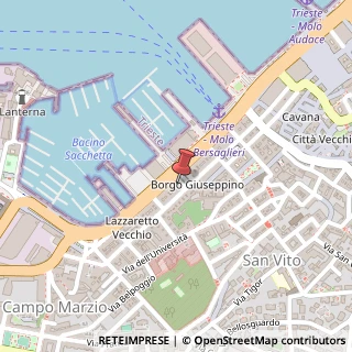 Mappa Piazza Venezia, 1, 34123 Trieste, Trieste (Friuli-Venezia Giulia)