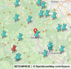 Mappa Via Arnaldo Fusinato, 36078 Valdagno VI, Italia (5.2385)