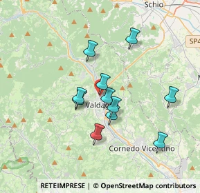 Mappa Via Arnaldo Fusinato, 36078 Valdagno VI, Italia (2.91545)