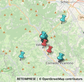 Mappa Via Arnaldo Fusinato, 36078 Valdagno VI, Italia (2.168)