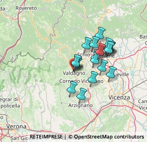 Mappa Via Arnaldo Fusinato, 36078 Valdagno VI, Italia (10.7065)