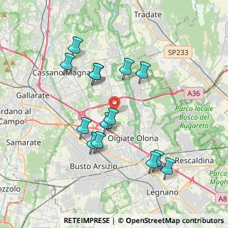 Mappa Via Sondrio, 21058 Solbiate Olona VA, Italia (3.62214)