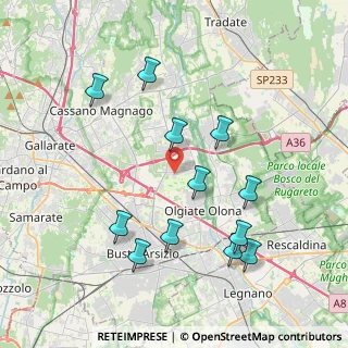 Mappa Via Sondrio, 21058 Solbiate Olona VA, Italia (4.03333)