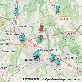 Mappa Via Sondrio, 21058 Solbiate Olona VA, Italia (4.38538)
