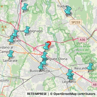 Mappa Via Sondrio, 21058 Solbiate Olona VA, Italia (5.87133)