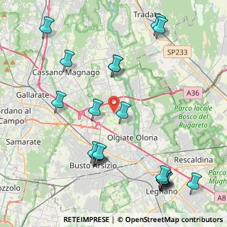 Mappa Via Sondrio, 21058 Solbiate Olona VA, Italia (5.12263)
